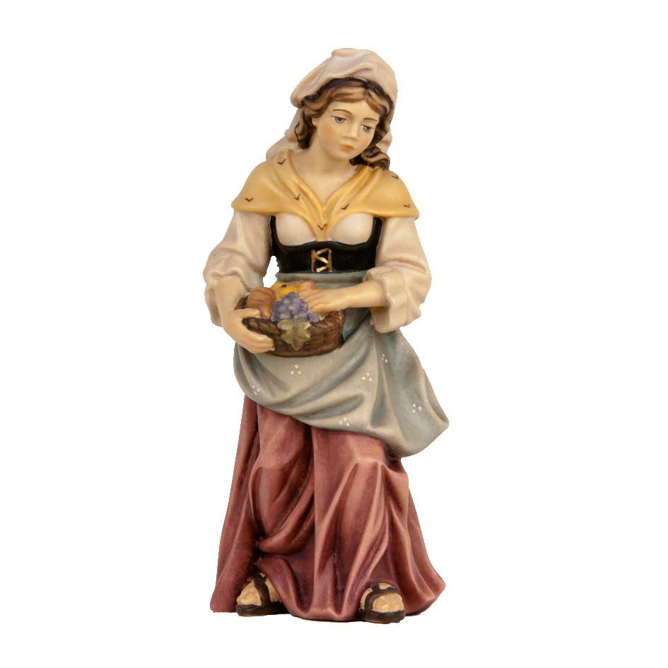 Frau mit Obstkorb ALRA Frau mit Obstkorb - Schnitzstube Stadlhofer Shop