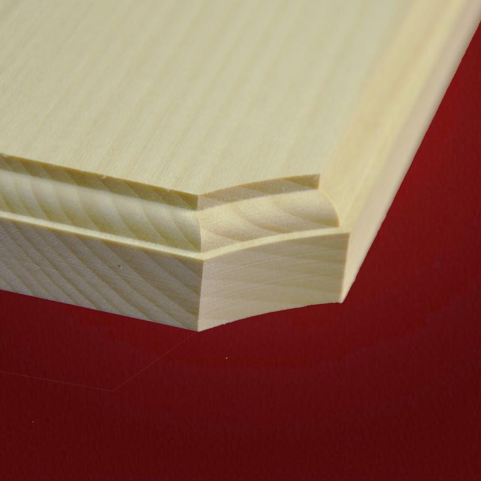 Brett mit Viertelstabprofil Brett mit Viertelstabprofil Lindenholz roh - Schnitzstube Stadlhofer Shop