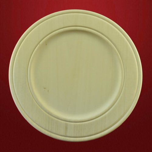 Teller mit Rand Lindenholz roh - Schnitzstube Stadlhofer Shop