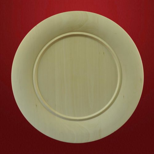 Teller mit gewölbtem Rand Lindenholz roh - Schnitzstube Stadlhofer Shop