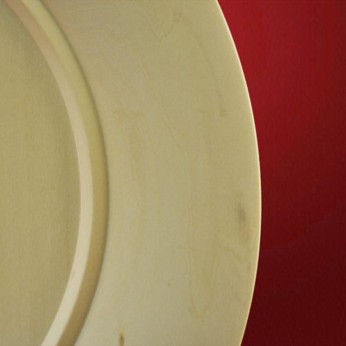 Teller mit gewölbtem Rand Lindenholz roh - Schnitzstube Stadlhofer Shop