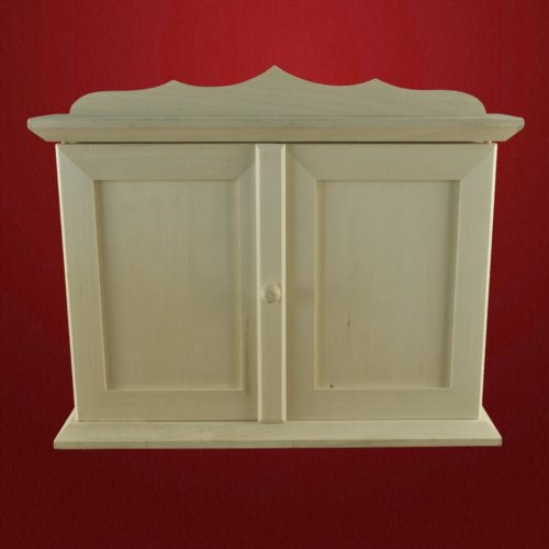 Schlüsselkasten mit 2 Türen Lindenholz roh - Schnitzstube Stadlhofer Shop