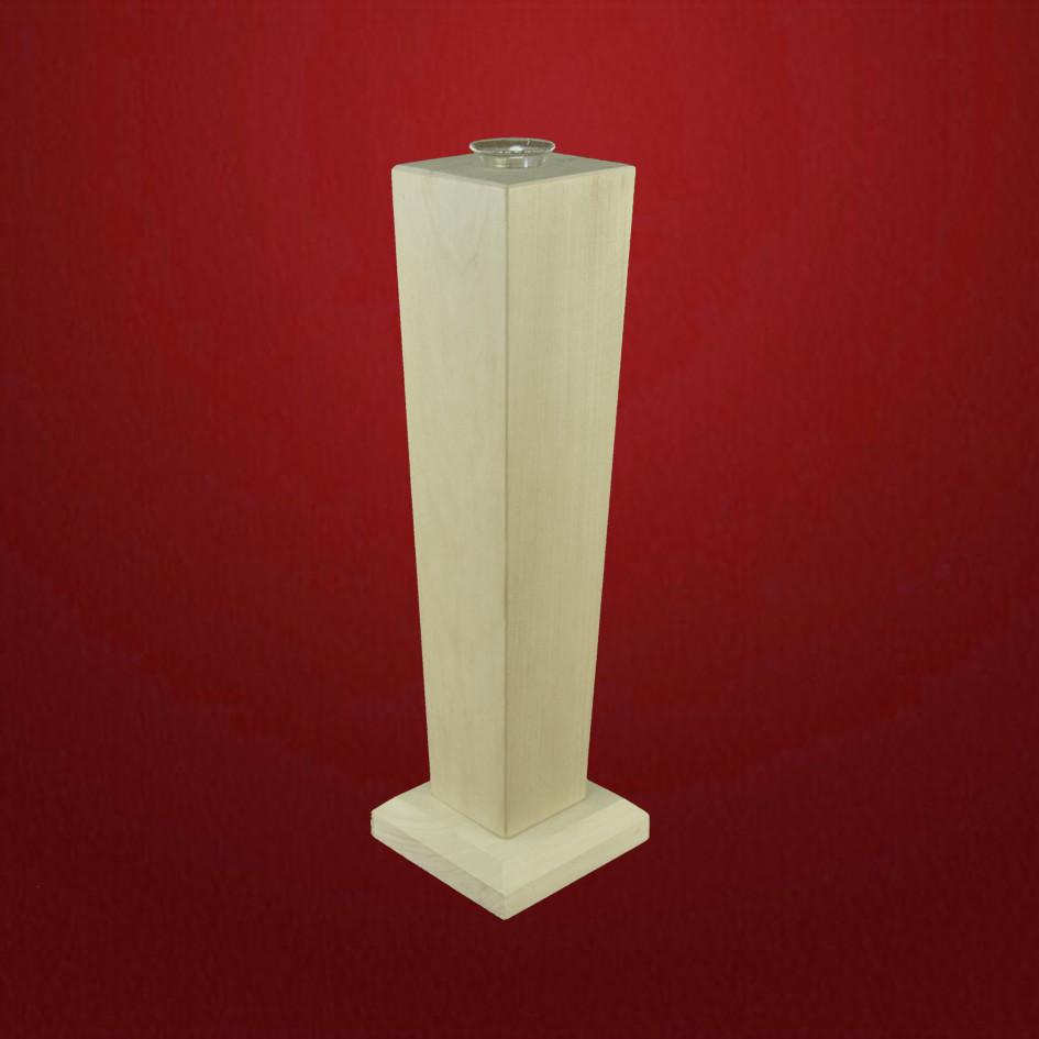 Vase konisch mit Sockel Vase konisch mit Sockel Lindenholz roh - Schnitzstube Stadlhofer Shop