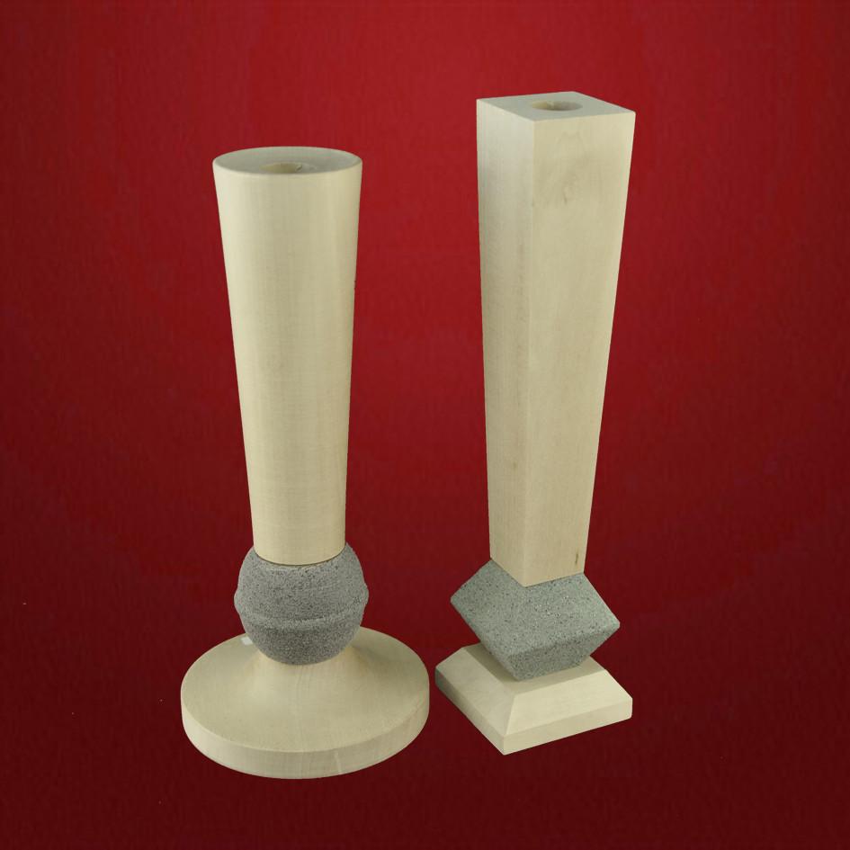 Vase mit Grafitteil Vase mit Grafitteil Lindenholz roh - Schnitzstube Stadlhofer Shop