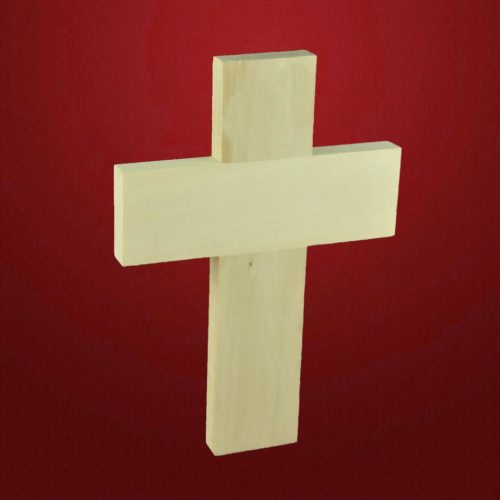 Kreuz klein (mit/ohne Profil) Lindenholz roh - Schnitzstube Stadlhofer Shop