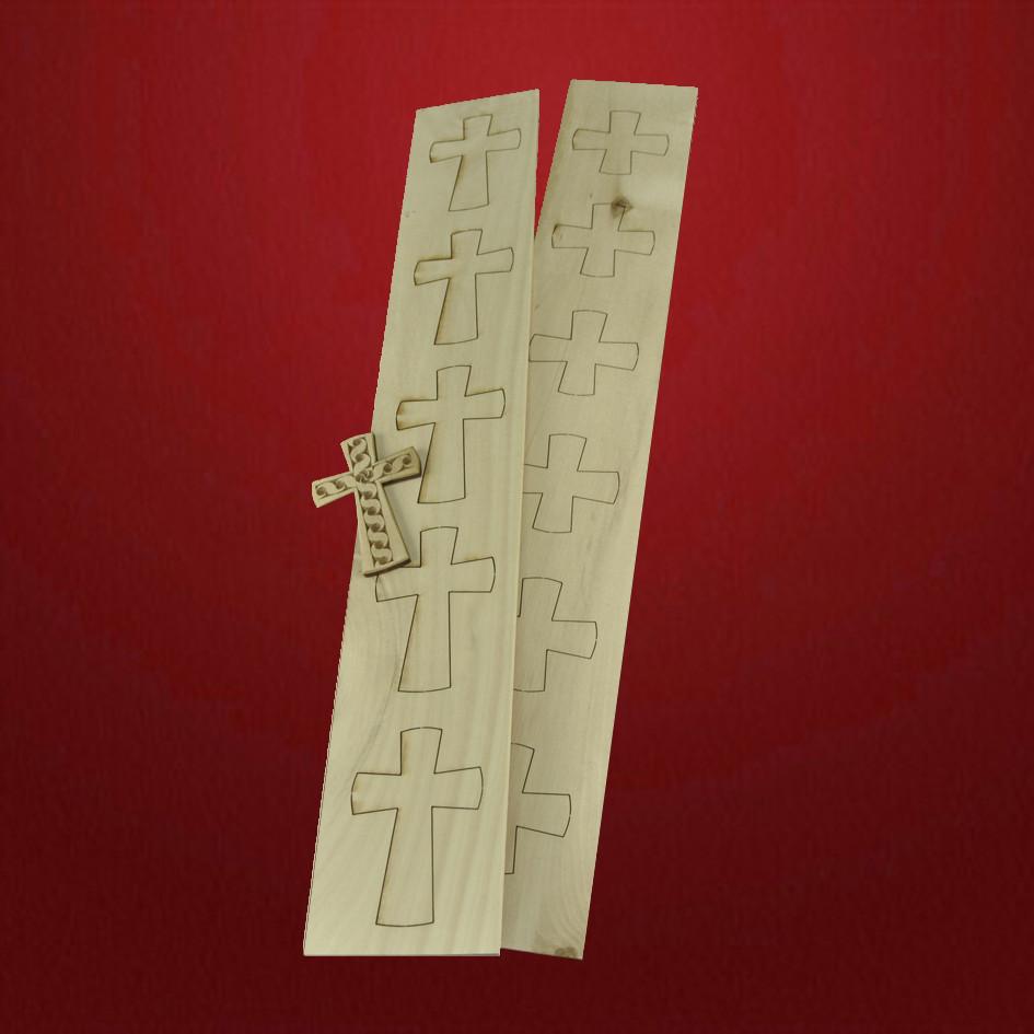 Kreuzanhänger Kreuzanhänger Lindenholz roh - Schnitzstube Stadlhofer Shop