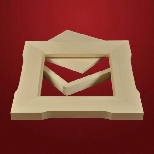 Uhr quadratisch Lindenholz roh - Schnitzstube Stadlhofer Shop