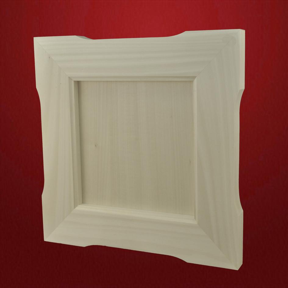 Uhr quadratisch Uhr quadratisch Lindenholz roh - Schnitzstube Stadlhofer Shop