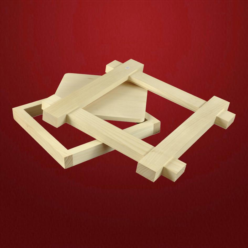 Uhr gekreuzt Uhr gekreuzt Lindenholz roh - Schnitzstube Stadlhofer Shop