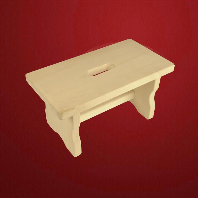 Schemel Schemel Lindenholz roh - Schnitzstube Stadlhofer Shop