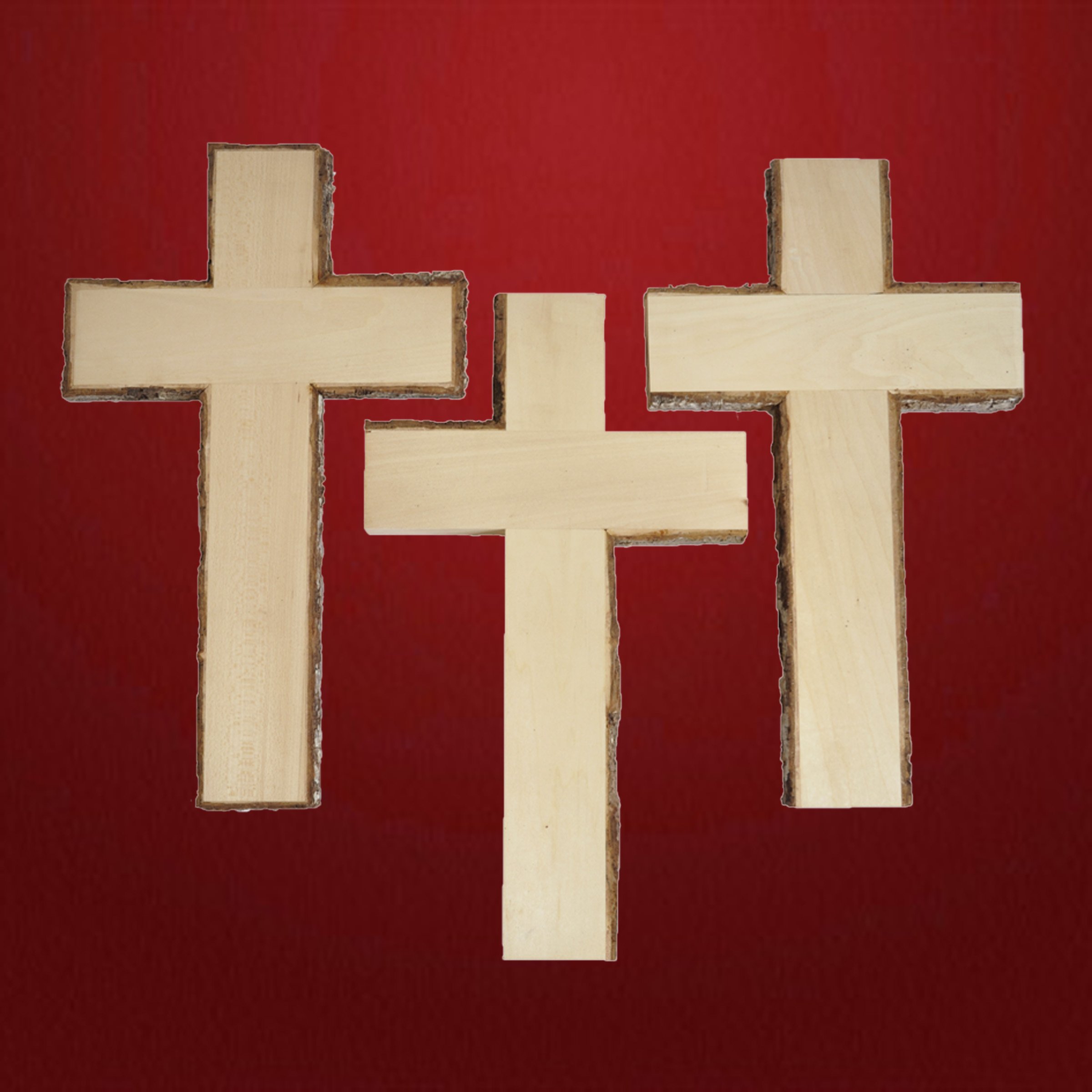 Kreuz mit Rinde Kreuz mit Rinde Lindenholz roh - Schnitzstube Stadlhofer Shop