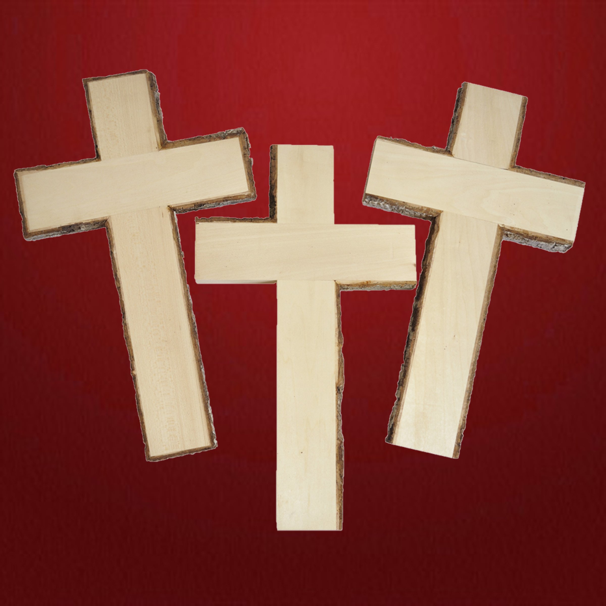 Kreuz mit Rinde Kreuz mit Rinde Lindenholz roh - Schnitzstube Stadlhofer Shop