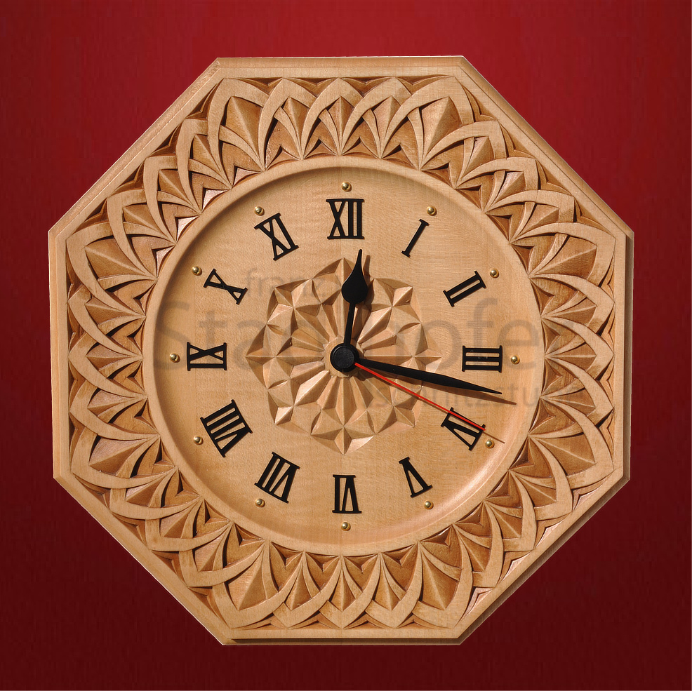 Set Achteckuhr Spitzbögen 2 Set Achteckuhr Spitzbögen - Schnitzstube Stadlhofer