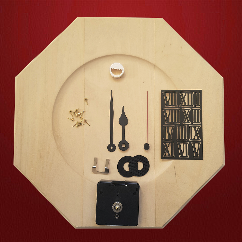 Set Achteckuhr Spitzbögen Set Achteckuhr Spitzbögen - Schnitzstube Stadlhofer