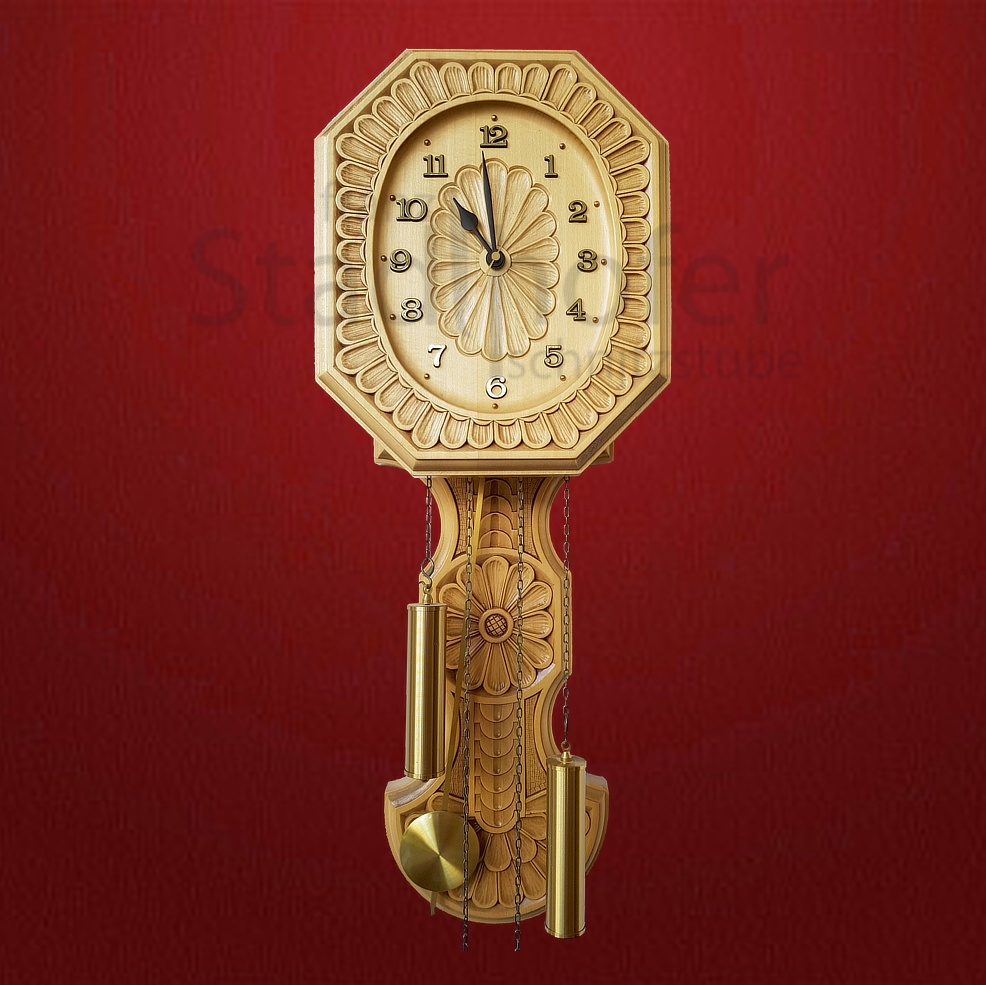 Set Pendeluhr Biskottenmuster Set Pendeluhr Biskottenmuster - Schnitzstube Stadlhofer