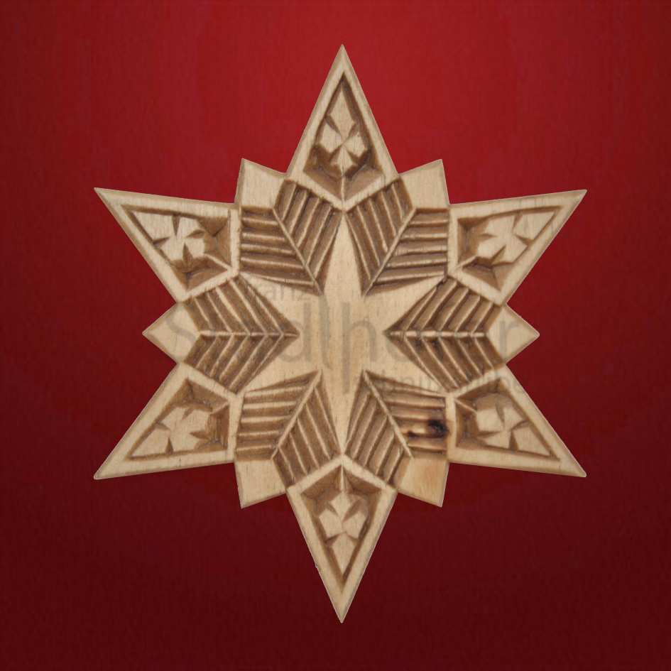 Geschnitzter Stern Nr. 23 Geschnitzte Sterne - Schnitzstube Stadlhofer
