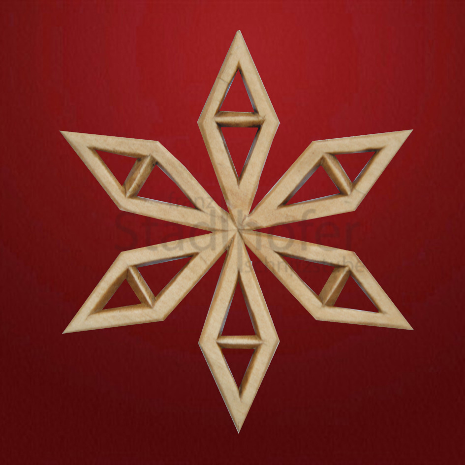 Geschnitzter Stern Nr. 29 Geschnitzte Sterne - Schnitzstube Stadlhofer