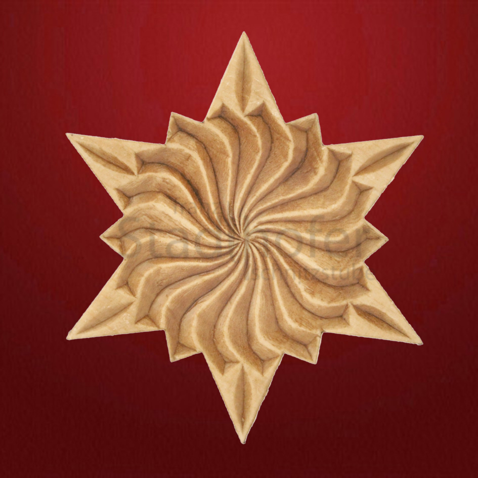 Geschnitzter Stern Nr. 39 Geschnitzte Sterne - Schnitzstube Stadlhofer