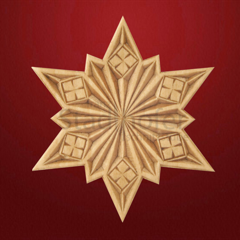 Geschnitzter Stern Nr. 40 Geschnitzte Sterne - Schnitzstube Stadlhofer