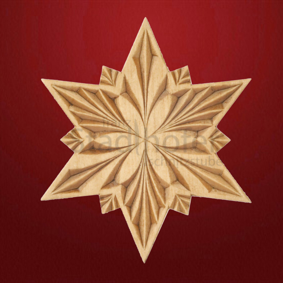 Geschnitzter Stern Nr. 46 Geschnitzte Sterne - Schnitzstube Stadlhofer