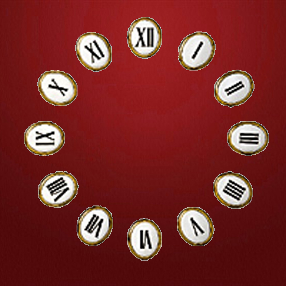 Zahlensatz Email rot - Schnitzstube Stadlhofer