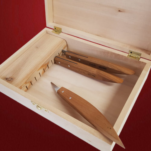 Messerbox mit Einsatz - Schnitzstube Stadlhofer